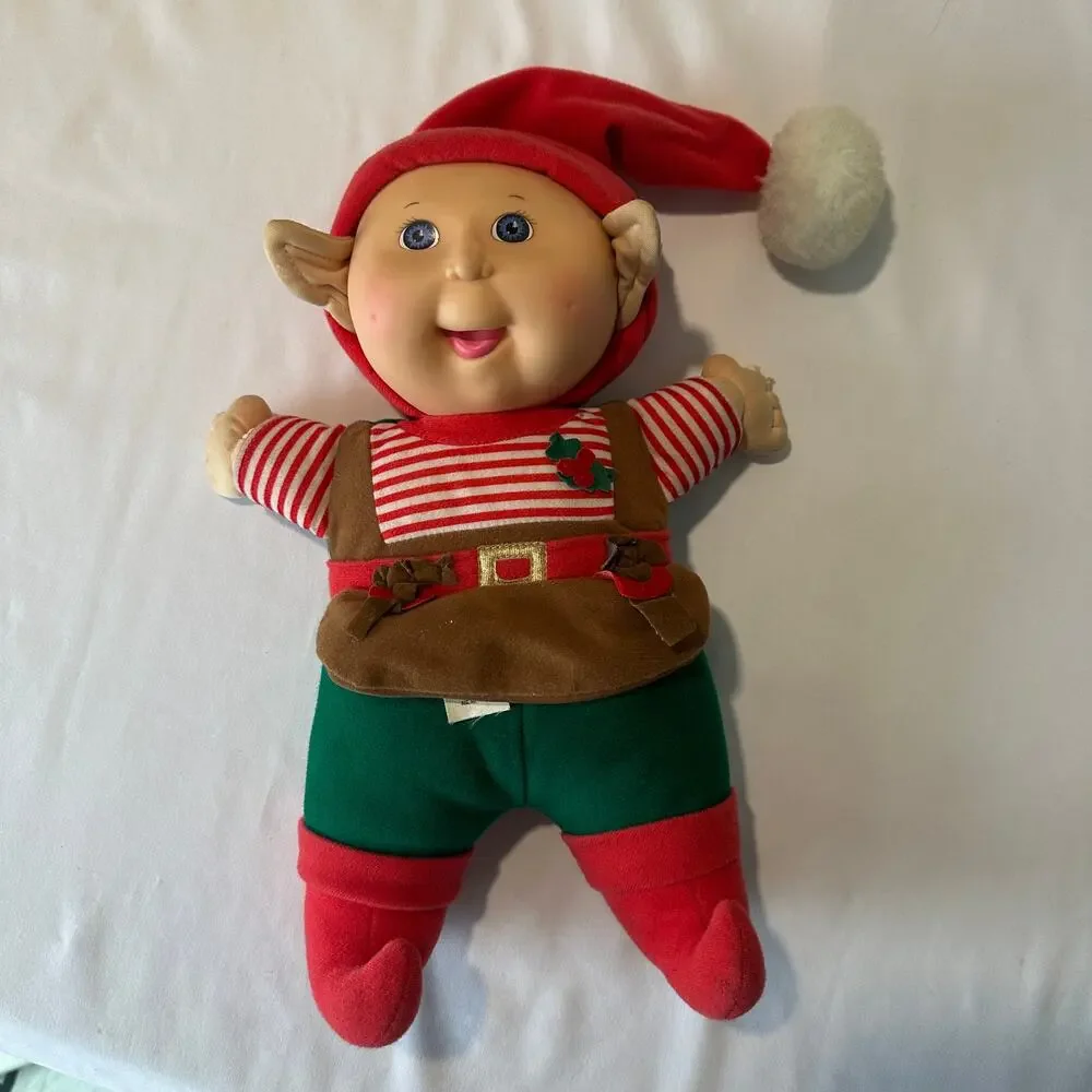 Vintage 1992 Cabbage Patch Doll Holiday Edition Santa's Helper Christmas Elf